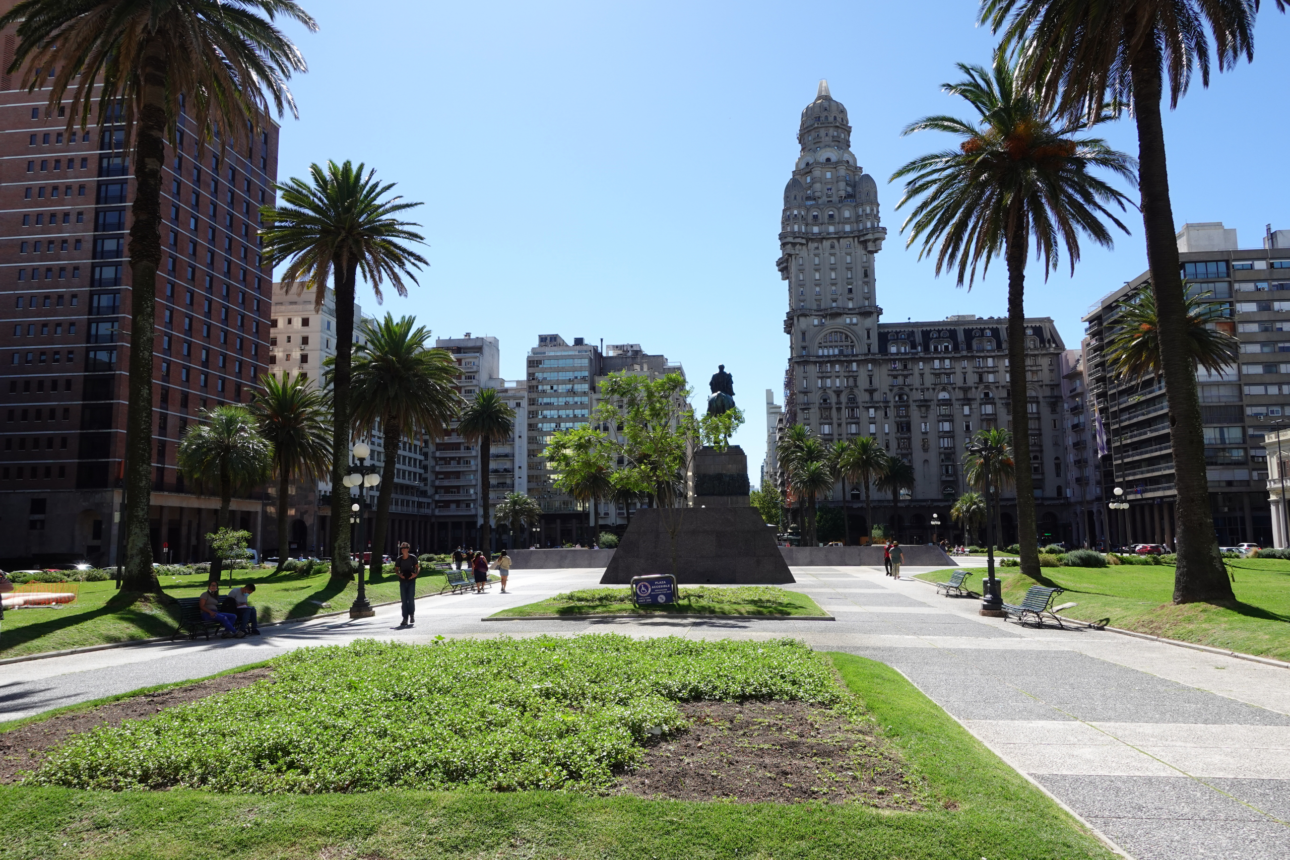 Independence Square in Montevideo, Uruguay